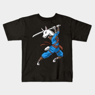 Llama Ninja Samurai Kids T-Shirt